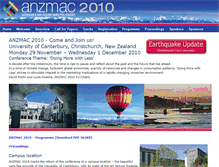 Tablet Screenshot of anzmac2010.org